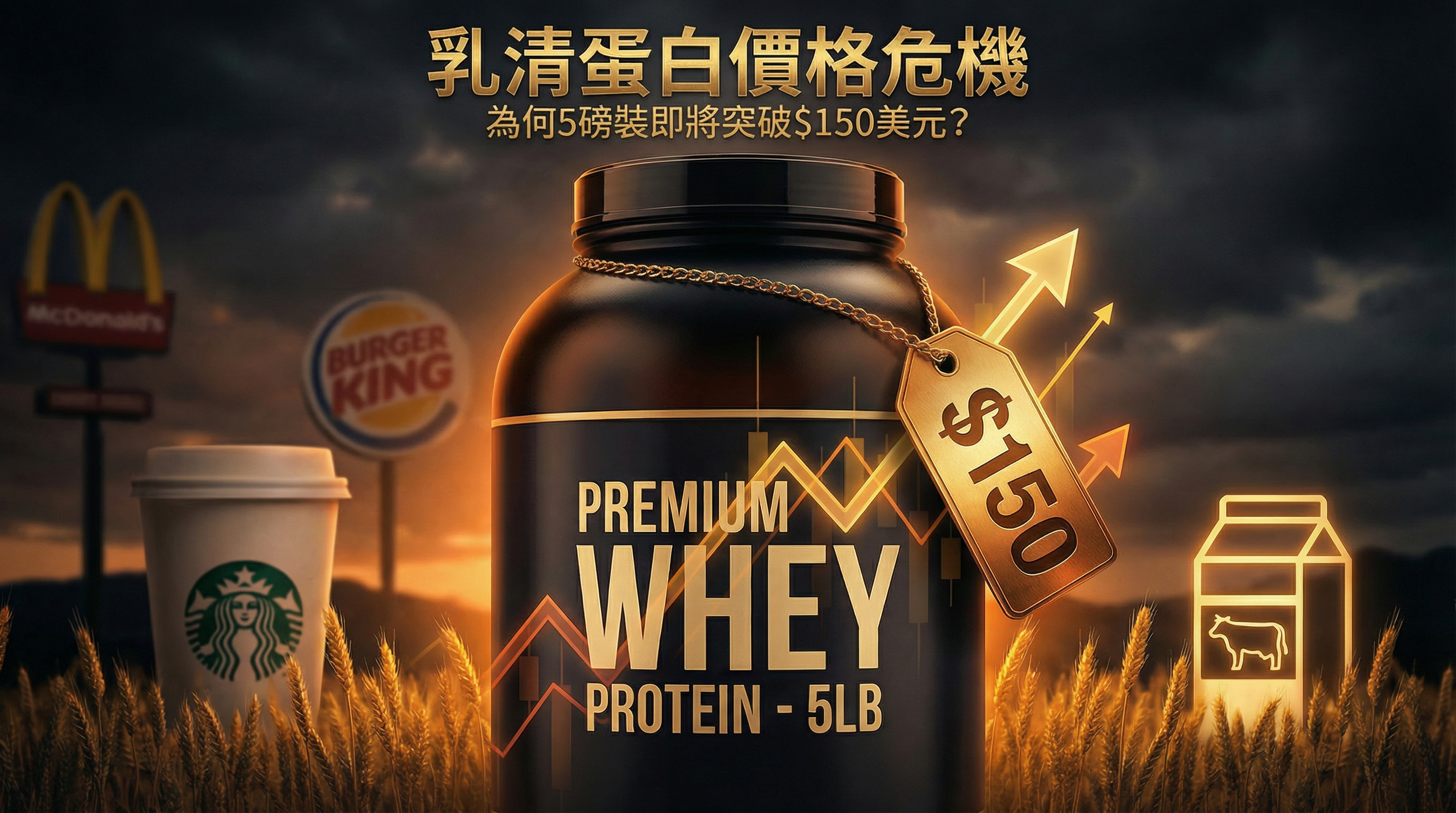 乳清蛋白價格危機 - 5磅裝即將突破$150美元