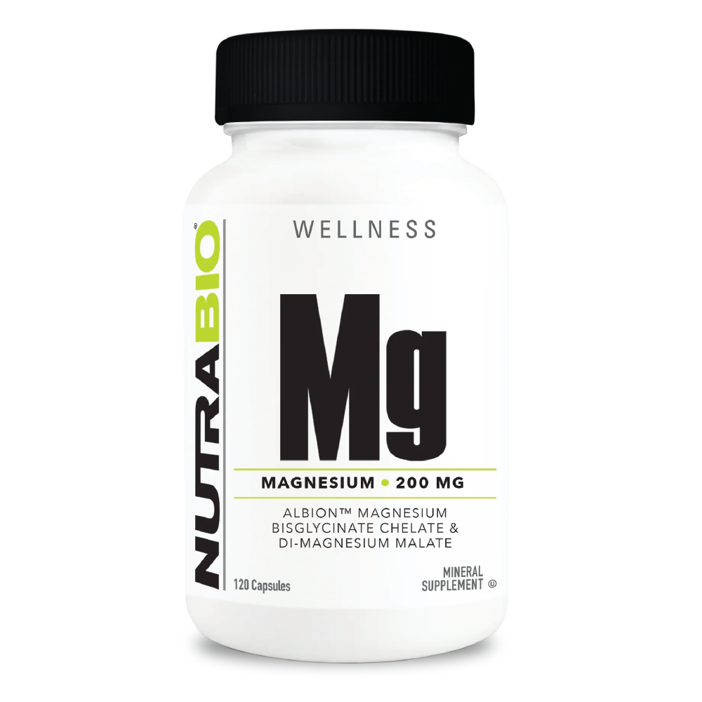 NutraBio 鎂 - 120粒蔬菜膠囊