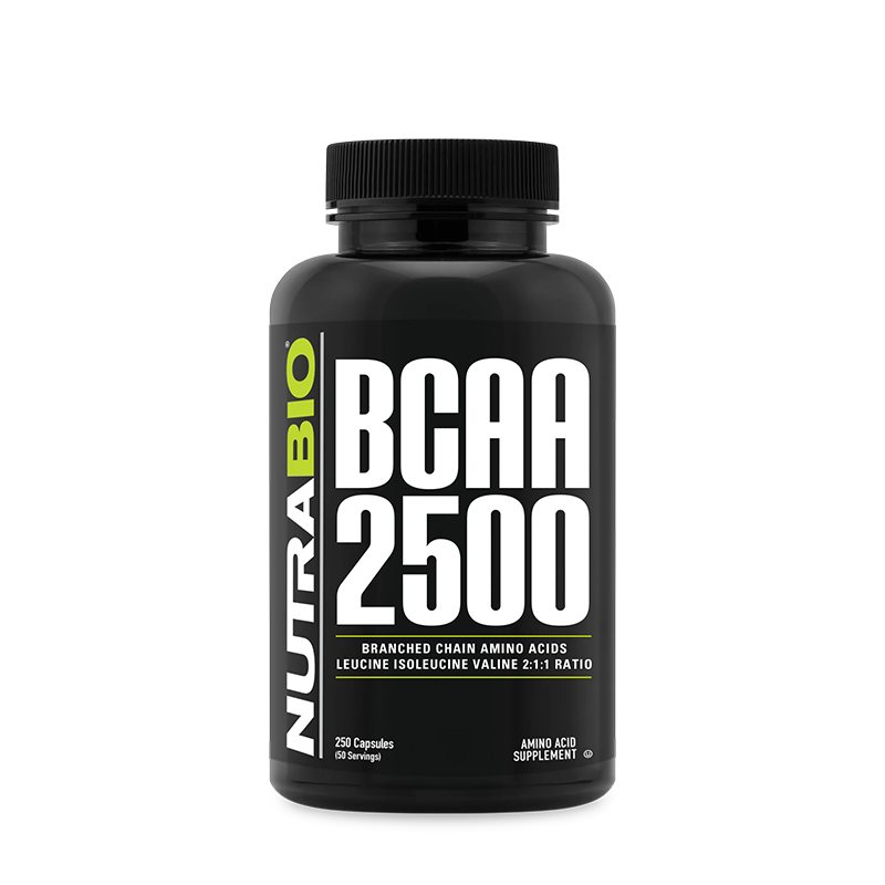 NutraBio 支鏈氨基酸 -250粒蔬菜膠囊