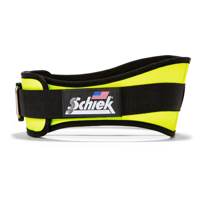 Schiek Model 2006 Lifting Belt — Neon Yellow