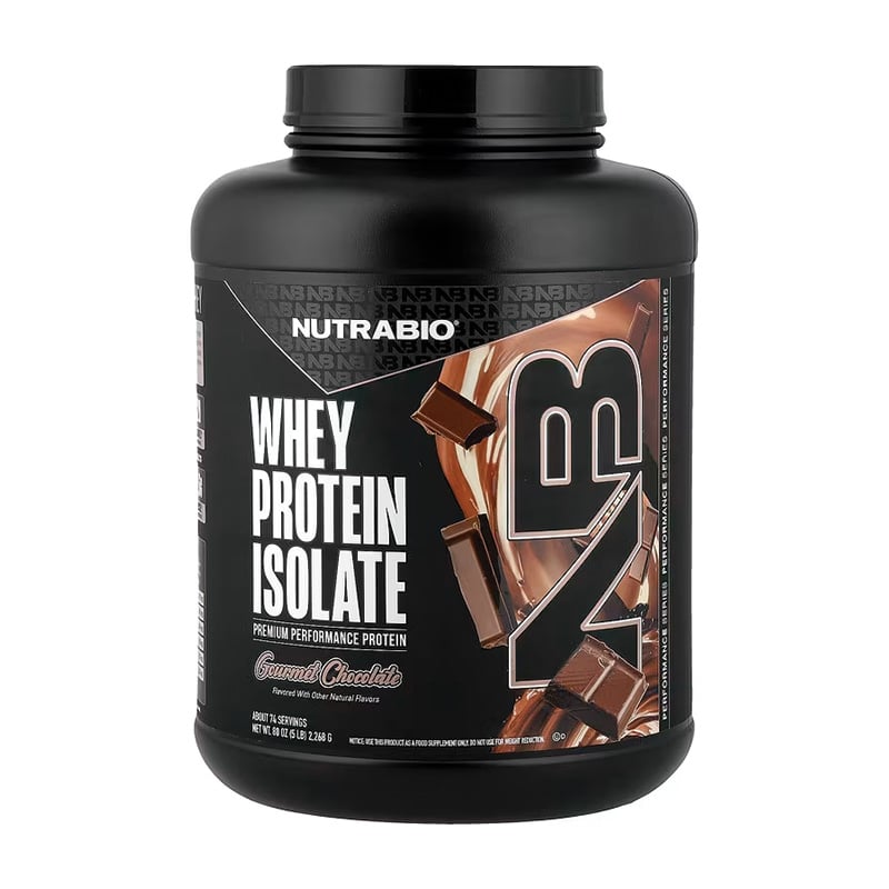 NutraBio 100% 分離乳清蛋白 - 5磅 (2.2公斤)