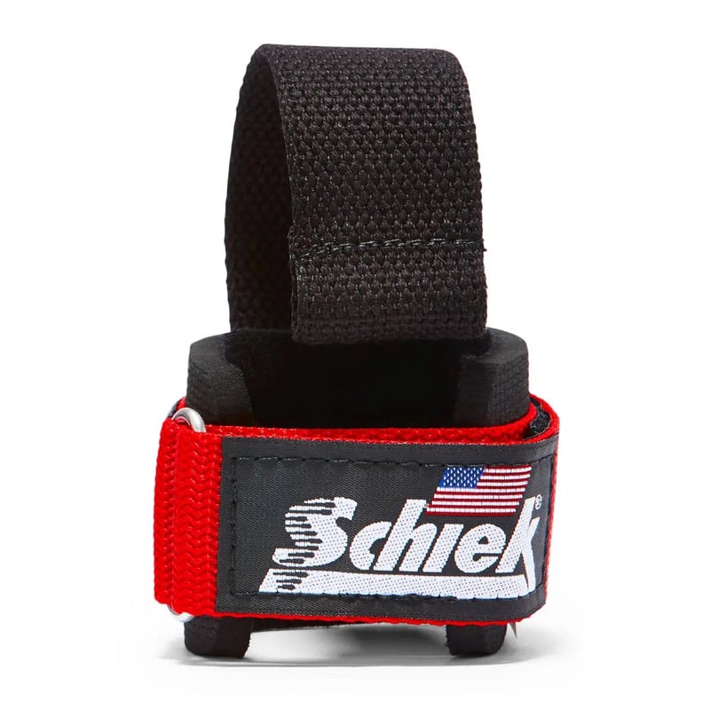 Schiek Model 1000DLS Dowel Lifting Straps — Red